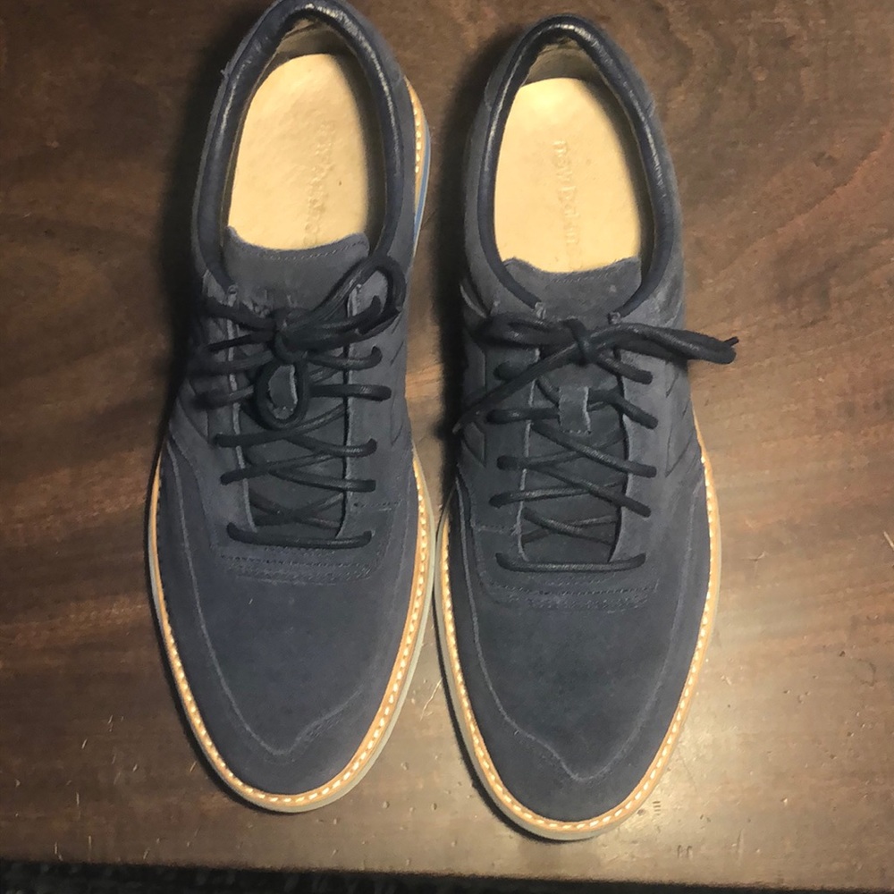 New Balance blue suede Oxford shoe